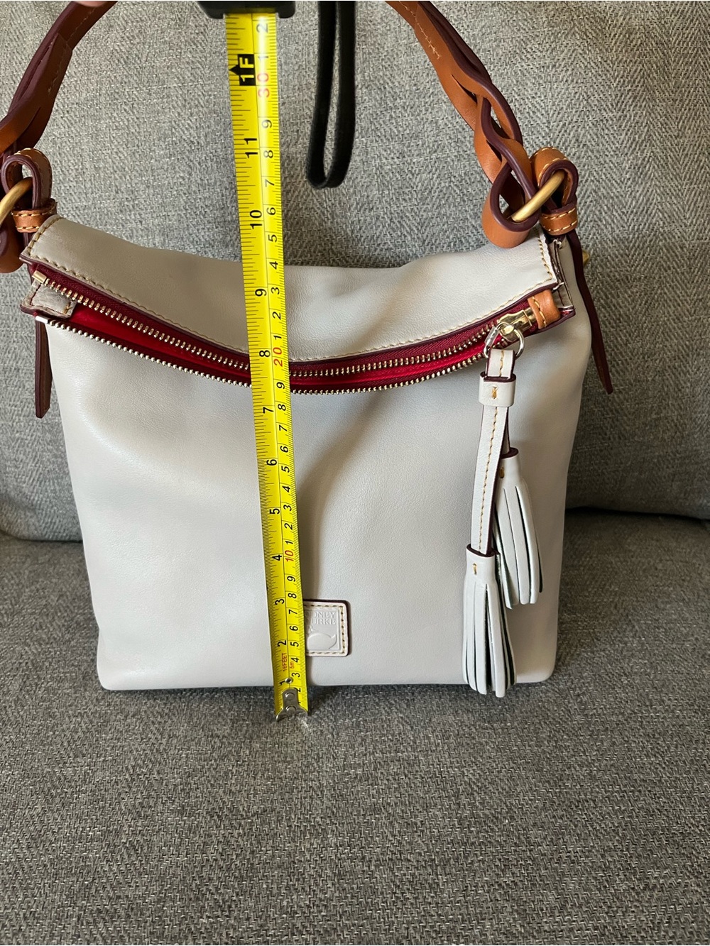 Dooney & Bourke Florentine Hobo Ecru - Picture 5 of 14